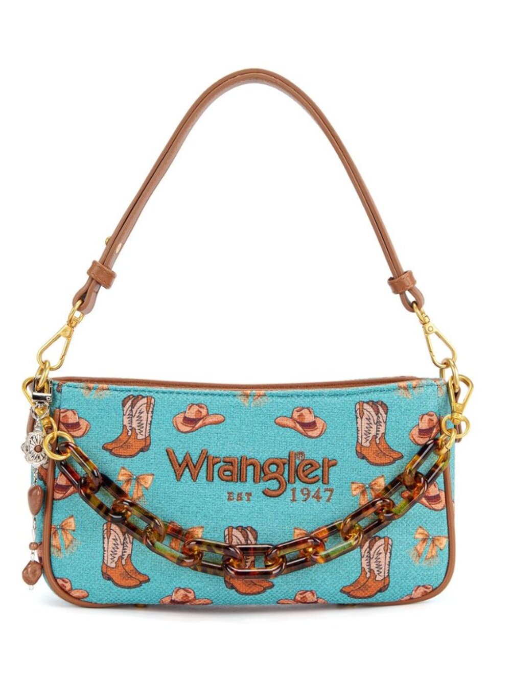 Wrangler Rodeo Icons Western Handbag Designer Y2K Clutch and Classic Tote Canvas